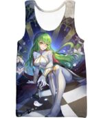 Beautiful Code Geass Green Headed Anime Girl Cool Poster Hoodie - Tank Top