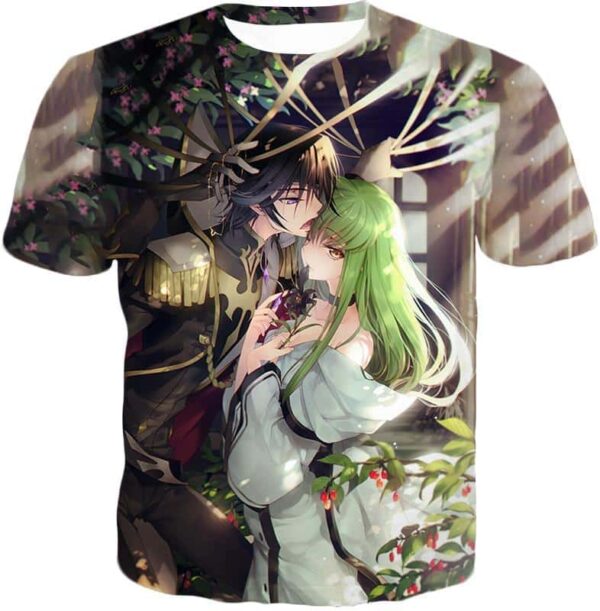 Best Anime Love C.C. Zeros Princess X Lelouch Vi Britannia Zip Up Hoodie - T-Shirt