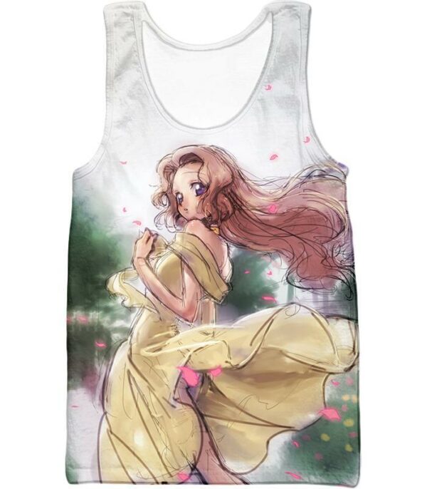 Code Geass Cute Crippled Anime Beauty Nunnaly Art Hoodie - Tank Top