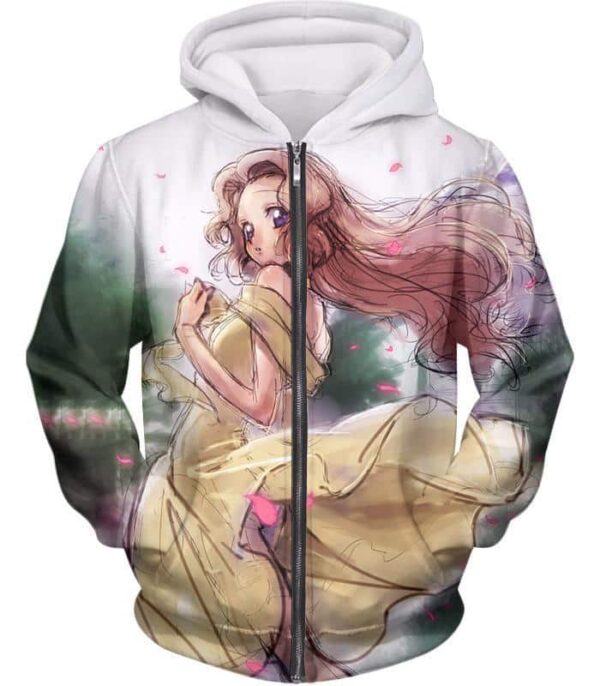 Code Geass Cute Crippled Anime Beauty Nunnaly Art Hoodie - Zip Up Hoodie