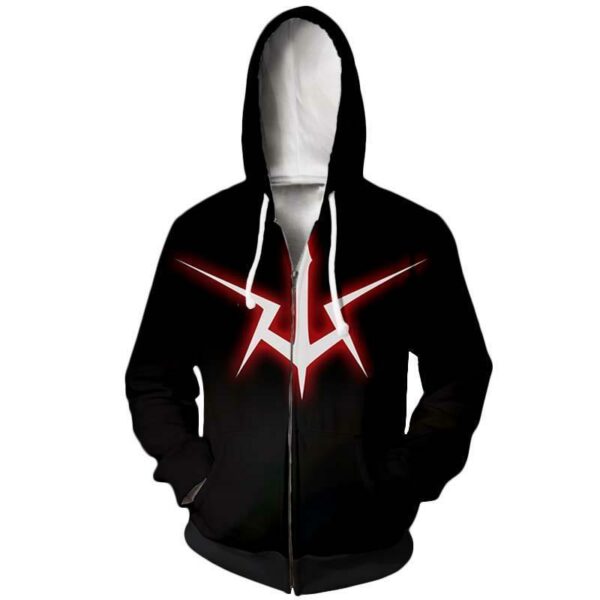 Code Geass Hoodie - Geass Manga Symbol Zip Up Hoodie