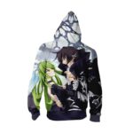 Code Geass Hoodie - Lelouch & C.C Zip Up Hoodie