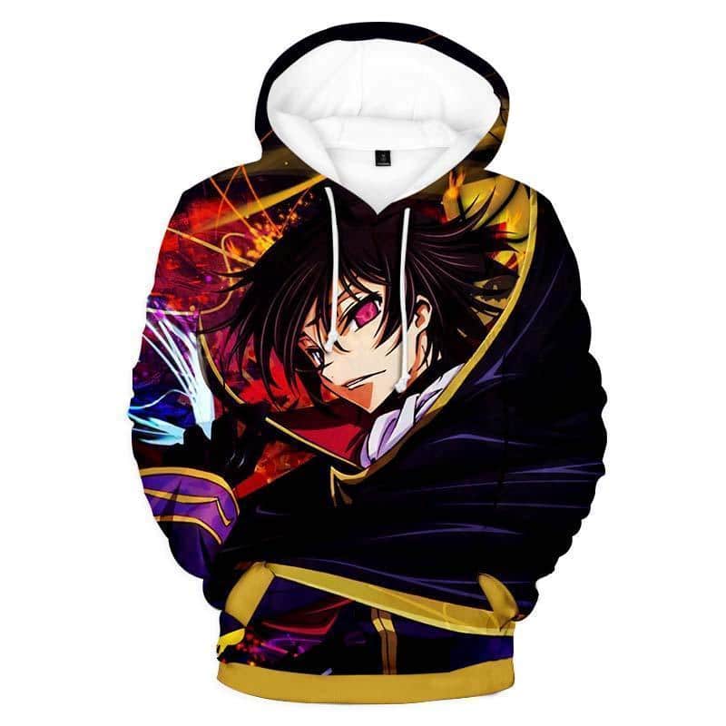 Code Geass Hoodie - Lelouch Colorful 3D Graphic Hoodie