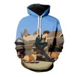 Cowboy Bebop Hoodie - Spike & Ein Pullover Hoodie