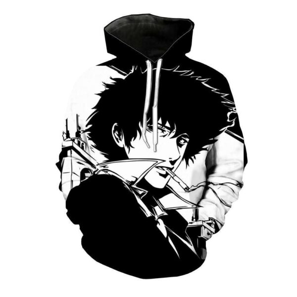 Cowboy Bebop Hoodie - Spike Smoking Pullover Hoodie