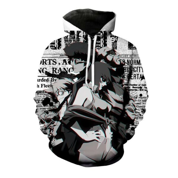 Cowboy Bebop Hoodie - Spike, Valentine, Jet, Ed And Ein Pullover Hoodie