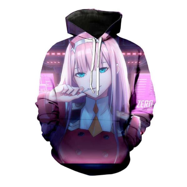 Darling In The Franxx Hoodie - Cute Zero Two Pullover Hoodie