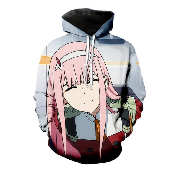 Darling In The Franxx Hoodie - Polite Zero Two Pullover Hoodie