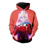 Darling In The Franxx Hoodie - Zero Two In Uniform Pullover Hoodie