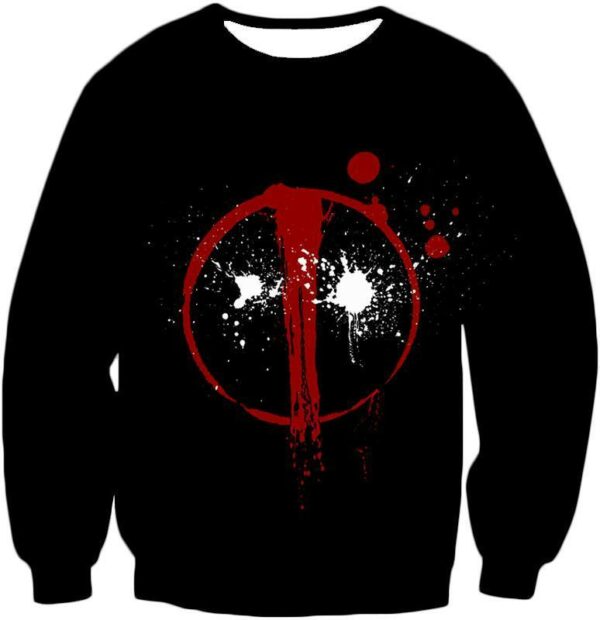 Deadpool Hoodie - Deadpool Graphic Logo Black Hoodie - Sweatshirt