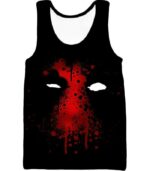 Deadpool Hoodie - Deadpool Graphic Mask Fan Art All Black Hoodie - Tank Top