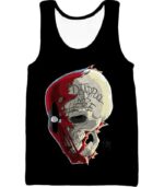 Deadpool Hoodie - Deadpool Skull Graphic Black Hoodie - Tank Top