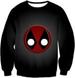 Deadpool Hoodie - Favourite Deadpool Logo Black Hoodie - Sweatshirt