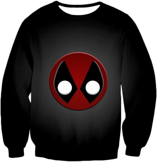 Deadpool Hoodie - Favourite Deadpool Logo Black Hoodie - Sweatshirt