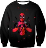 Deadpool Hoodie - I Heart Deadpool Graphic Black Hoodie - Sweatshirt