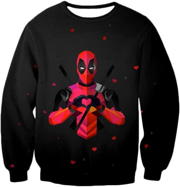 Deadpool Hoodie - I Heart Deadpool Graphic Black Hoodie - Sweatshirt