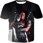 Deadpool Hoodie - Marvel Universe Deadpool And Death HD Black Hoodie - T-Shirt