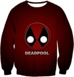 Deadpool Hoodie - Marvel’s Deadpool Graphic Logo Red Hoodie - Sweatshirt