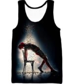 Deadpool Hoodie - Super Regenerating Hero Deadpool Graphic Black Hoodie - Tank Top