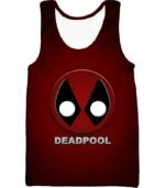 Deadpool Zip Up Hoodie - Marvel’s Deadpool Graphic Logo Red Zip Up Hoodie - Tank Top