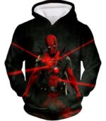 Deadpool Zip Up Hoodie - Mutant Weapon X Project Deadpool Action Black Zip Up Hoodie - Hoodie