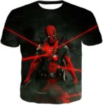 Deadpool Zip Up Hoodie - Mutant Weapon X Project Deadpool Action Black Zip Up Hoodie - T-Shirt