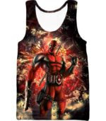 Deadpool Zip Up Hoodie - Ultimate Action Anti-Hero Deadpool Zip Up Hoodie - Tank Top