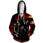 Death Note Light Yagami Manga  Zip Up Hoodie - Death Note Merch Hoodie