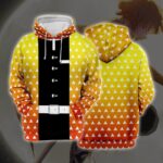 Demon Slayer Kimetsu No Yaiba Agatsuma Zenitsu Golden Cosplay Hoodie