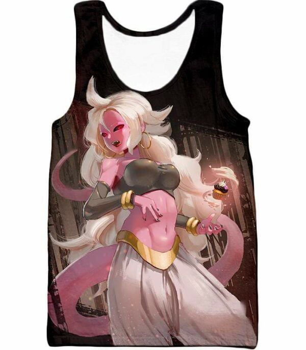 Dragon Ball Dragon Ball Super Villain Android 21 Ultimate Form Zip Up Hoodie - DBZ Hoodie - Tank Top