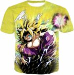 Dragon Ball Super Action Hero Caulifla Super Saiyan 3 Graphic Hoodie - DBZ Clothing Hoodie - T-Shirt