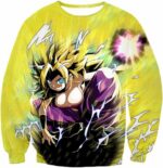 Dragon Ball Super Action Hero Caulifla Super Saiyan 3 Graphic Zip Up Hoodie - DBZ Clothing Hoodie - Sweatshirt