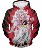 Dragon Ball Super Android 21 Ultimate Evil Form Graphci Zip Up Hoodie - Dragon Ball Super Hoodie - Hoodie