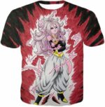 Dragon Ball Super Android 21 Ultimate Evil Form Graphci Zip Up Hoodie - Dragon Ball Super Hoodie - T-Shirt