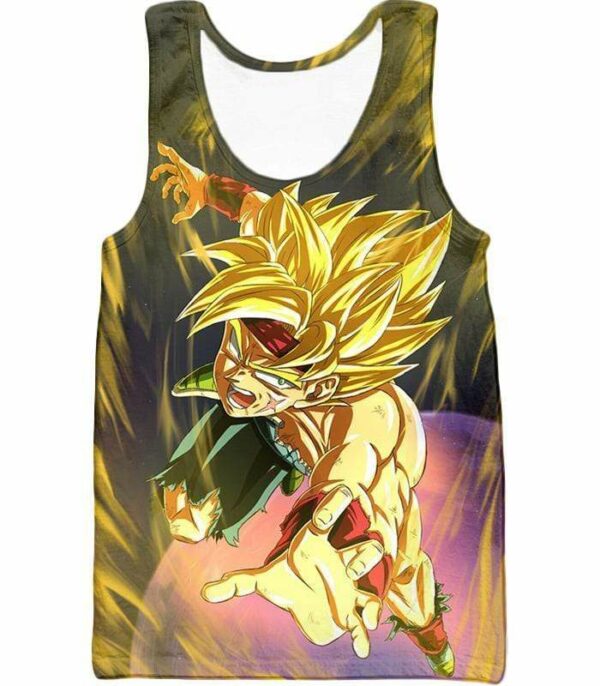 Dragon Ball Super Bardock The Super Saiyan Anime Black Hoodie - Tank Top