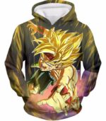 Dragon Ball Super Bardock The Super Saiyan Anime Black Zip Up Hoodie - Hoodie