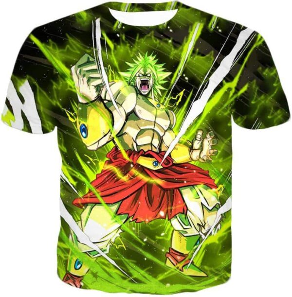 Dragon Ball Super Broly Legendary Super Saiyan Graphic Anime Zip Up Hoodie - T-Shirt