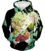 Dragon Ball Super Broly The Legendary Super Saiyan Action Black Zip Up Hoodie - Hoodie