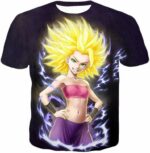 Dragon Ball Super Caulifla Cool Super Saiyan Universe 6 Black Hoodie - T-Shirt