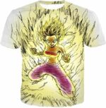 Dragon Ball Super Caulifla The Female Super Saiyan Cool Art White Hoodie - T-Shirt