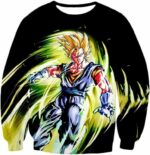 Dragon Ball Super Cool Fusion Warrior Vegito Super Saiyan Mode Black Zip Up Hoodie - Sweatshirt
