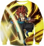 Dragon Ball Super Cool Gogeta Xeno Super Saiyan 4 Action Graphic Zip Up Hoodie - DBZ Hoodie - Sweatshirt