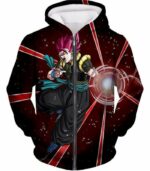 Dragon Ball Super Cool Gogeta Xeno Super Saiyan God Action Hoodie - Zip Up Hoodie