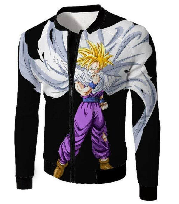 Dragon Ball Super Cool Gohan Full Super Saiyan Black Hoodie - DBZ Hoodie - Jacket