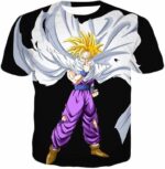 Dragon Ball Super Cool Gohan Full Super Saiyan Black Zip Up Hoodie - DBZ Hoodie - T-Shirt