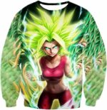 Dragon Ball Super Cool Legendary Super Saiyan Kale Graphic Zip Up Hoodie - DBZ Clothing Hoodie - Sweatshirt