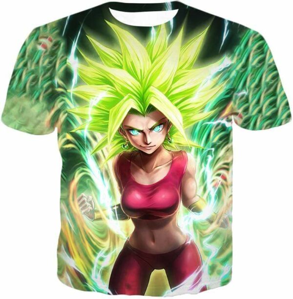 Dragon Ball Super Cool Legendary Super Saiyan Kale Graphic Zip Up Hoodie - DBZ Clothing Hoodie - T-Shirt