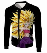 Dragon Ball Super Cool Saiyan Caulifla Super Saiyan 3 Black Hoodie - Dragon Ball Z Hoodie - Jacket