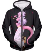 Dragon Ball Super Cute Evil Android 21 Form Anime Black Hoodie - Zip Up Hoodie