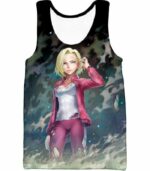 Dragon Ball Super Cute Fighter Android 18 Pretty Graphic Hoodie - Dragon Ball Z Hoodie - Tank Top